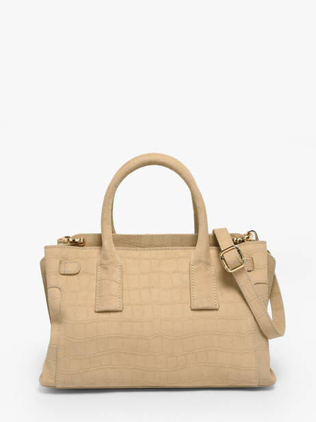 Handtas S Equestre Croco Leder Etrier Beige equestre croco EEQC142S ander zicht 3